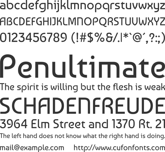 Baumans font preview