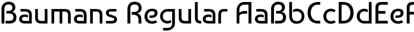 Baumans Regular font