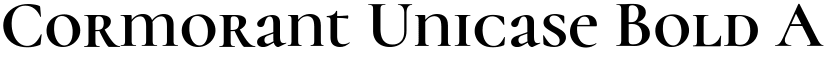 Cormorant Unicase Bold font