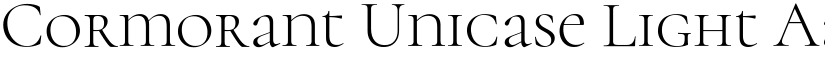 Cormorant Unicase Light font