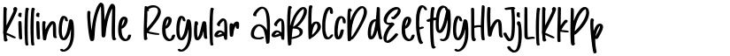 Killing Me Regular font