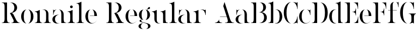 Ronaile Regular font