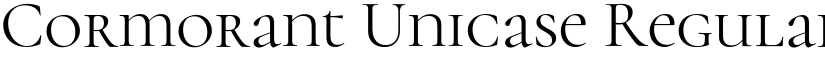 Cormorant Unicase Regular font
