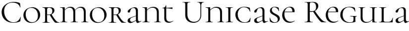 Cormorant Unicase font download