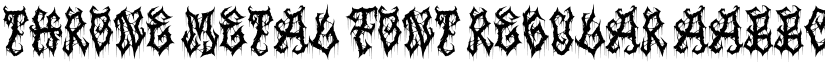 Throne Metal Font Regular font