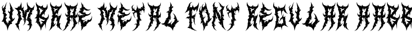 Umbrae Metal Font Regular font