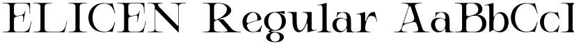 ELICEN Regular font