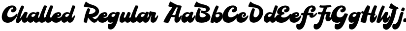 Challed Regular font