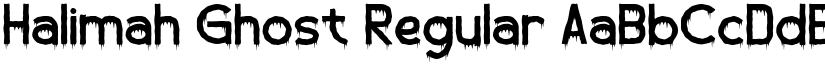 Halimah Ghost font download