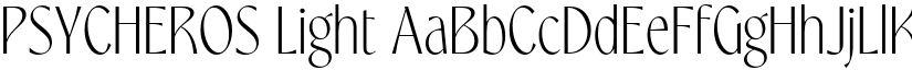 PSYCHEROS Light font