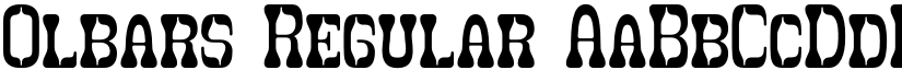 Olbars Regular font