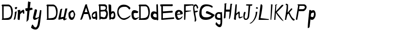Dirty Duo font