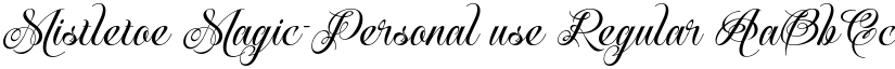 Mistletoe Magic-Personal use Regular font