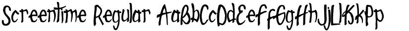 Screentime Regular font