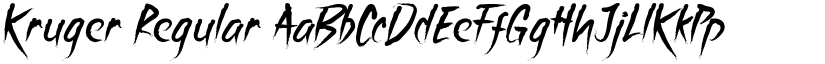 Kruger Regular font