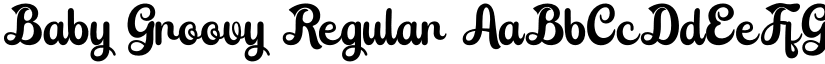 Baby Groovy Regular font