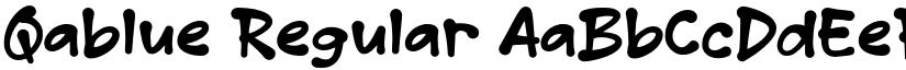 Qablue Regular font