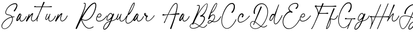 Santun Regular font