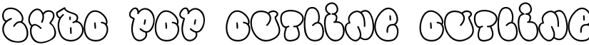 Zybo Pop Outline Outline font