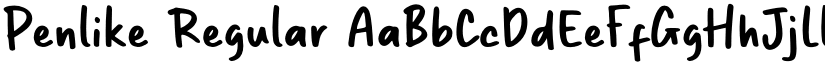 Penlike Regular font