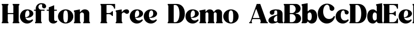 Hefton Free Demo font