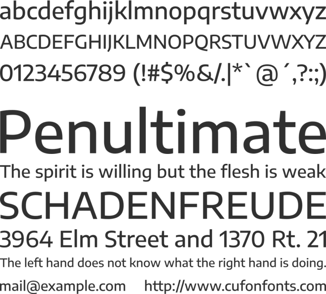 Encode Sans Semi Expanded font preview