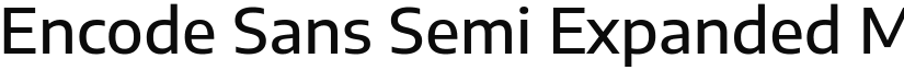 Encode Sans Semi Expanded Medium font