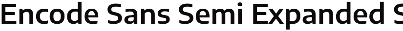 Encode Sans Semi Expanded SemiBold font