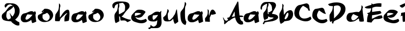 Qaohao Regular font