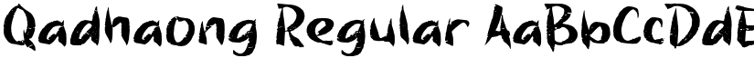 Qadhaong Regular font