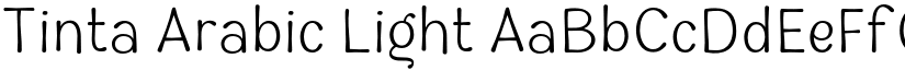 Tinta Arabic Light font