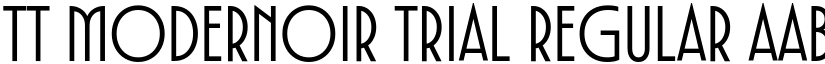TT Modernoir Trial Regular font