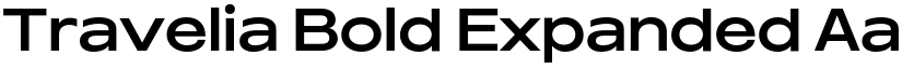 Travelia Bold Expanded font