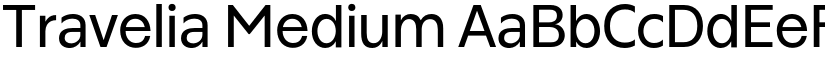 Travelia Medium font