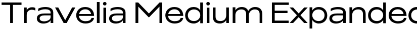 Travelia Medium Expanded font