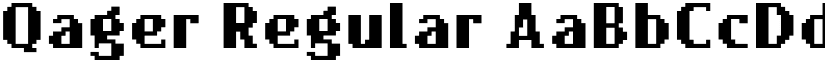Qager Regular font