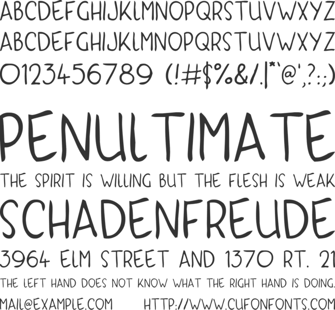 Kyri Kaps font preview