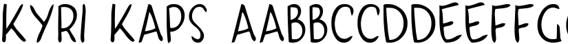 KYRI KAPS font