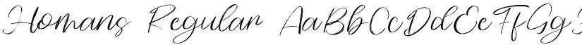 Homans Regular font