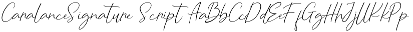 CaralanceSignature Script font