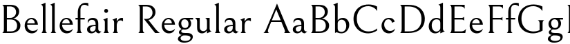 Bellefair Regular font