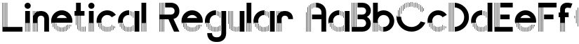 Linetical Regular font