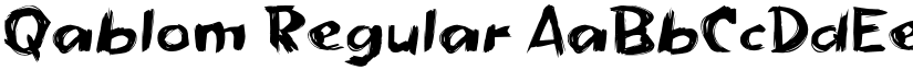 Qablom Regular font