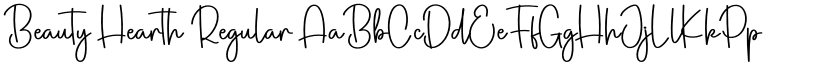 Beauty Hearth Regular font