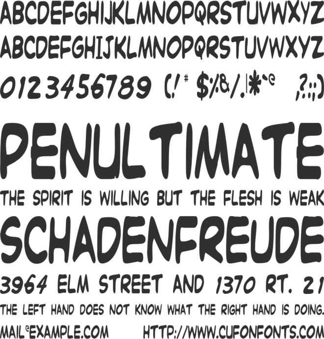 Witzworx font preview