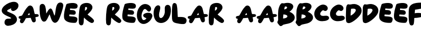 Sawer Regular font