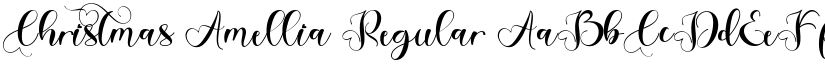 Christmas Amellia Regular font