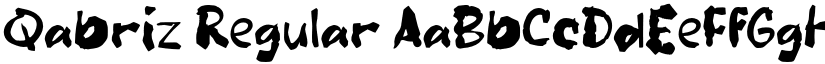 Qabriz Regular font