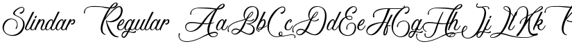 Slindar Regular font
