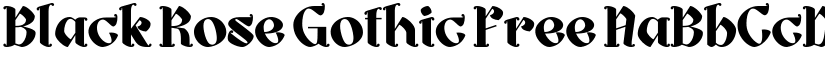 Black Rose Gothic Free font